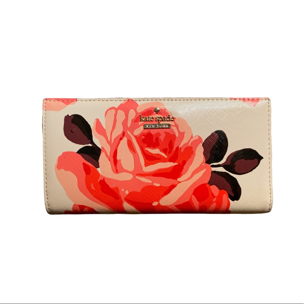 Kate Spade Floral Pattern Bifold Wallet